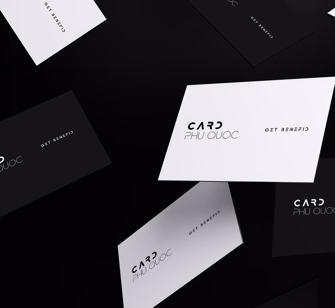 Card Phu Quoc cards on a dark background